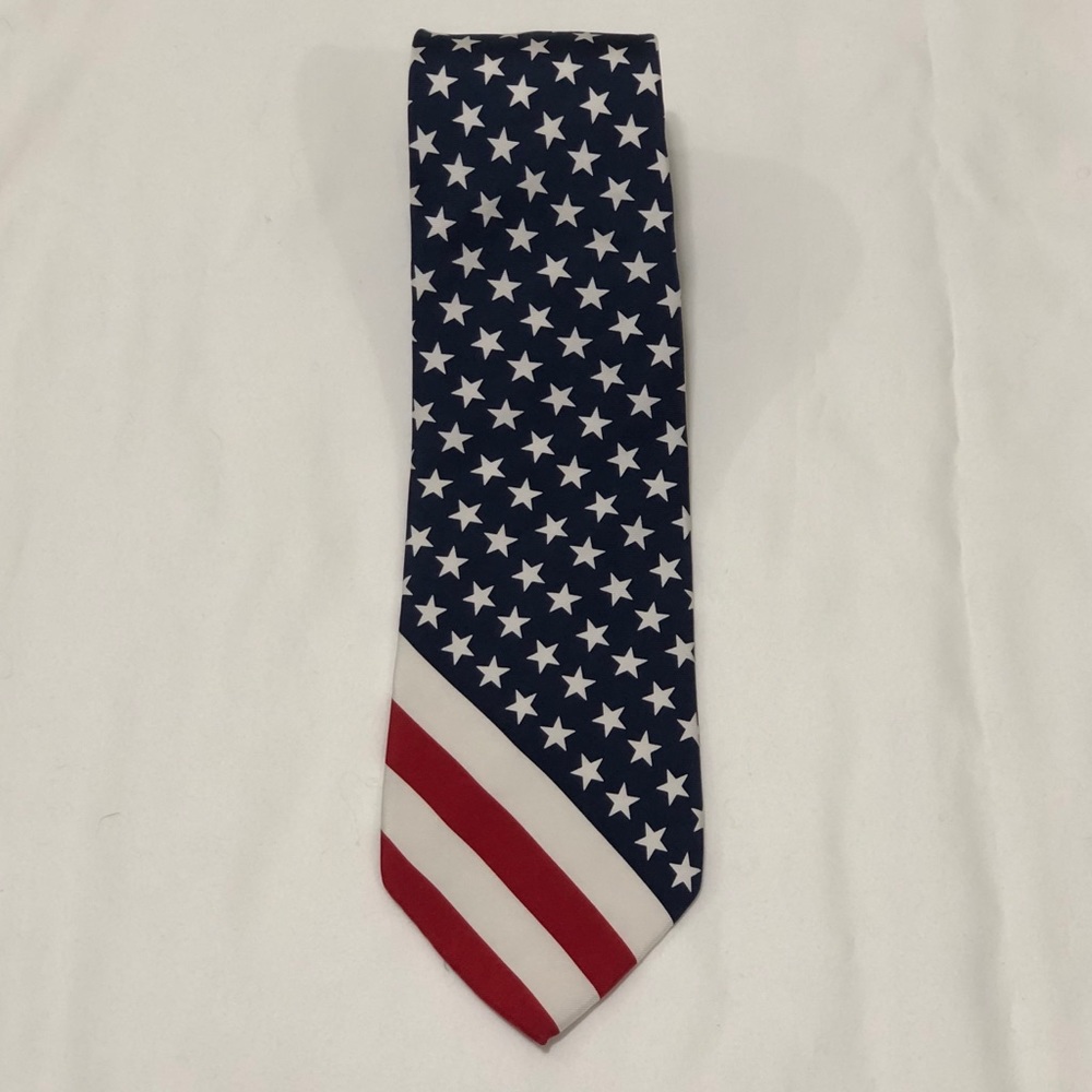 Tommy Hilfiger Stars and Stripes American Flag Tie